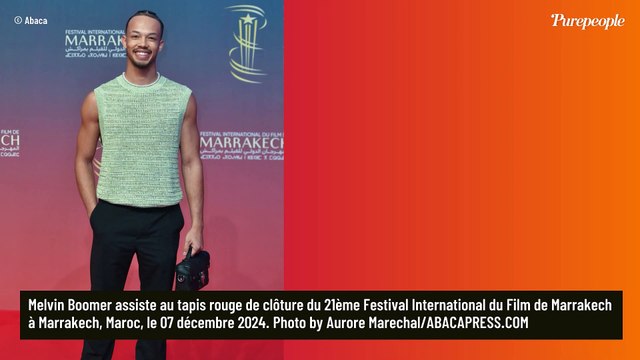 A Marrakech, Virginie Efira termine en épaulettes XXL et combinaison courte en velours, son amoureux Niels Schneider s'affiche plutôt changé !