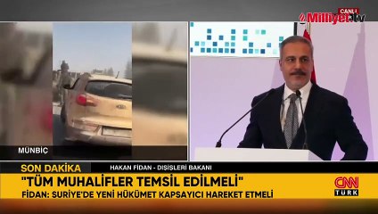 Dışişleri Bakanı Hakan Fidan'dan Suriye açıklaması