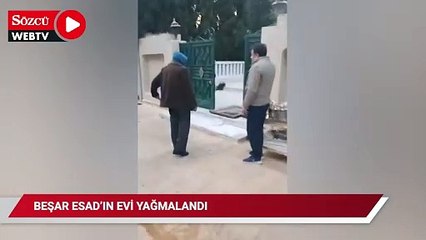 Beşar Esad'ın evi yağmalandı