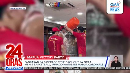 Pagbasag sa 3-decade title drought sa NCAA men's basketball, ipinagdiwang ng Mapua Cardinals | 24 Oras Weekend