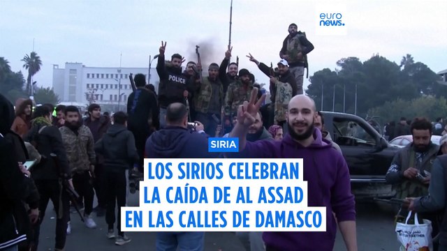Damasco estalla en júbilo tras la caída de Al Assad: así lo han celebrado los sirios en las calles