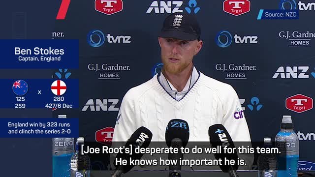 Stokes lauds 'unbelievable' Root after his 36th Test century