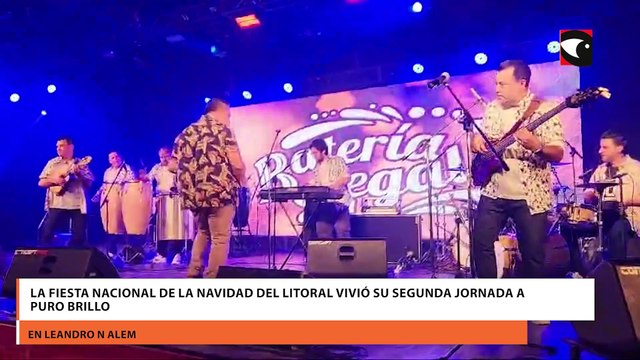 La Fiesta Nacional de la Navidad del Litoral vivió su segunda jornada a puro brillo