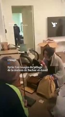 Syrie : Les images du pillage du domicile de Assad