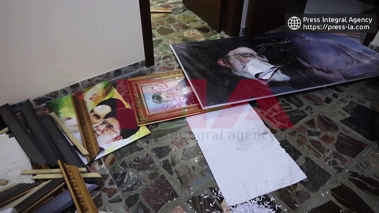 #syrie  : Attaque contre l'ambassade d'Iran après la chute de #damas et la fuite du #bachar_Al Assad.