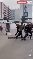 Şam'da serbest bırakılan mahkumların sevinci kamerada