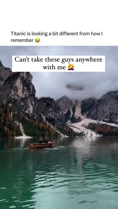 Godforbid men reenact titanic for fun