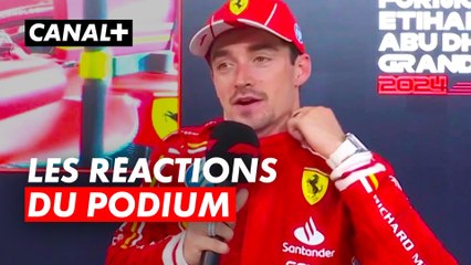 Les réactions du podium - Grand Prix d'Abou Dhabi