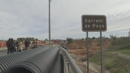 Mazón visita las obras de reparación del viaducto sobre el Barranco del Poyo