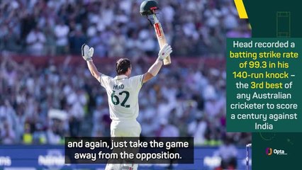 'Super impressive' Head took the game out of India's hands - Cummins