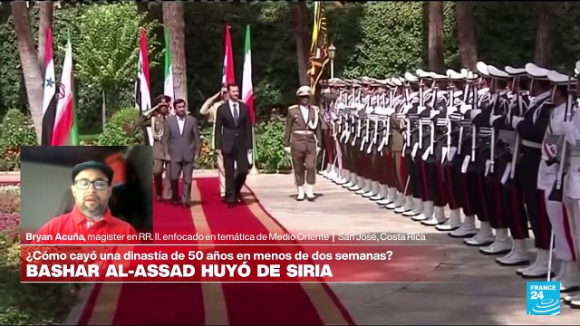 Bryan Acuña: 'El gobierno de Bashar al-Assad recibió muy pocos apoyos en el último tiempo'