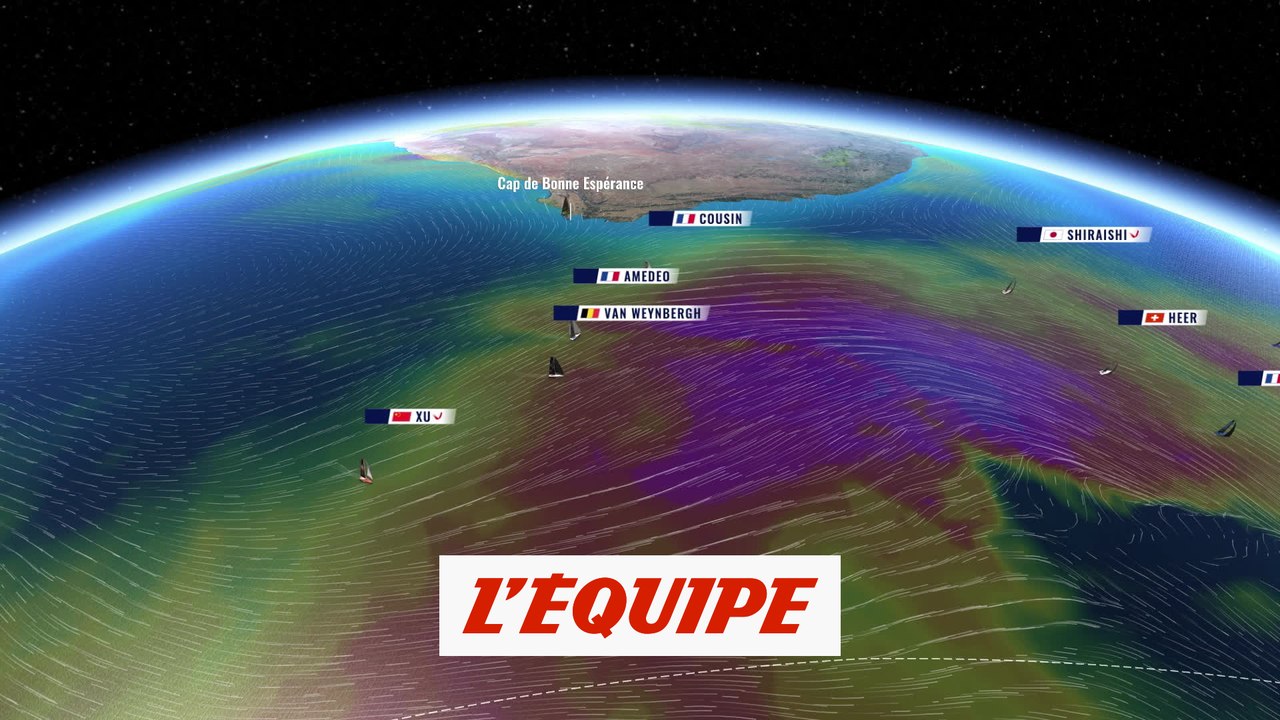 La cartographie du dimanche 8 décembre - Voile - Vendée Globe
