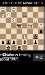 Frank Healey defeats Daniel Harrwitz with the Boden's checkmate #chess