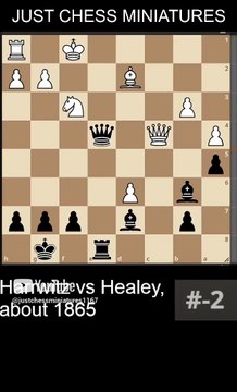 Frank Healey defeats Daniel Harrwitz with the Boden's checkmate #chess