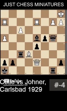 Paul Johner checkmates Edgar Colle with a Rook