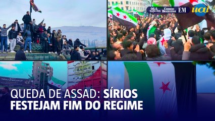 Sírios celebram queda de Bashar al-Assad