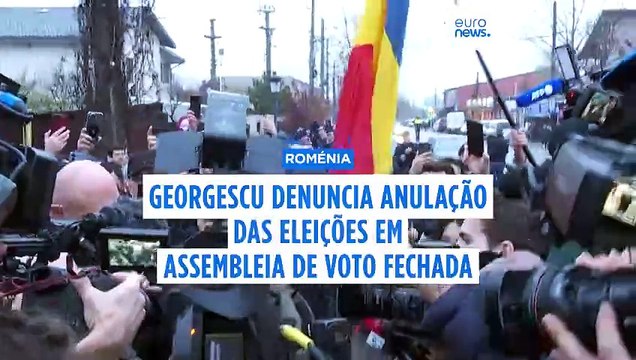 Georgescu protesta conta anulação da primeira volta das presidenciais romenas