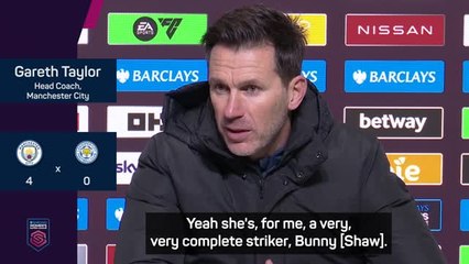 Man City's Taylor lauds 'complete striker' Shaw