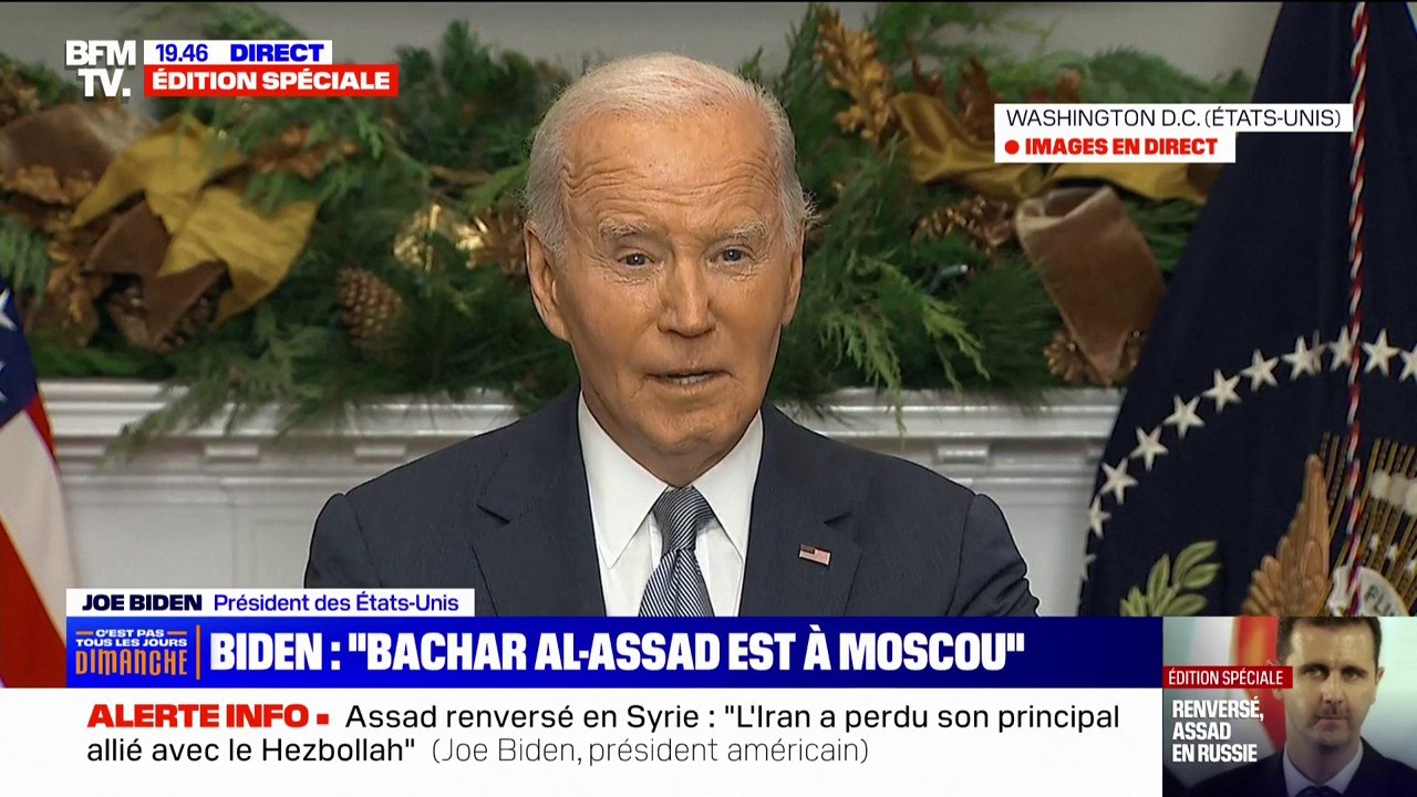 Joe Biden: "C'est une opportunité pour les Syriens de décider de leur avenir"