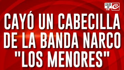 Cayó un cabecilla de la banda narco "los menores"