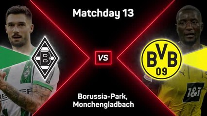 Dortmund's poor away record continues at Monchengladbach