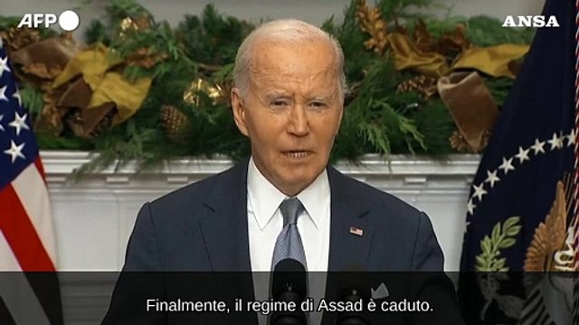 Biden: Finalmente Assad e' caduto, opportunita' storica