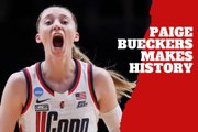Bueckers makes history and UConn Teammates show support in a meaningful way
