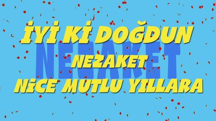 İyi ki doğdun NEZAKET - İsme Özel Ankara Havası Doğum Günü Şarkısı (FULL VERSİYON) (REKLAMSIZ)