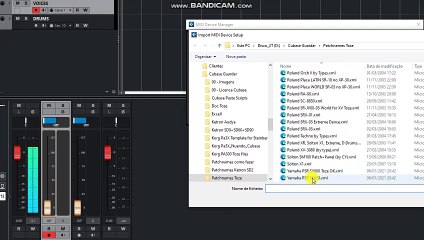 Yamaha SX-600 Cubase Sound List