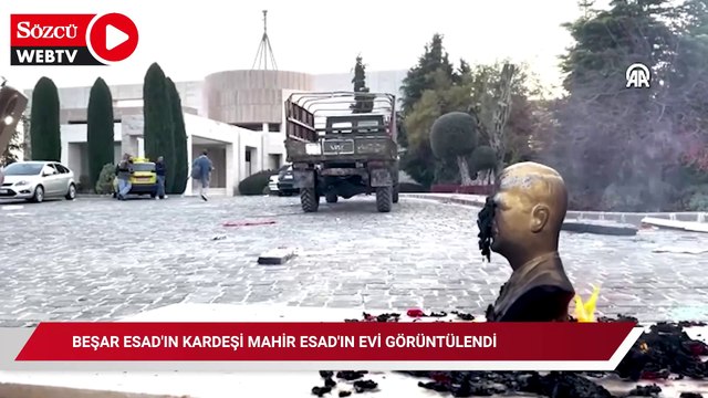 Suriye'nin devrik lideri Beşar Esad'ın kardeşi Mahir Esad'ın evi görüntülendi