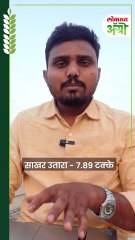 उसाचा साखर उतारा किती