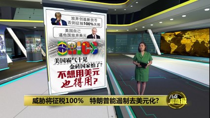 威胁金砖国放弃创造新货币   特朗普能遏制去美元化？