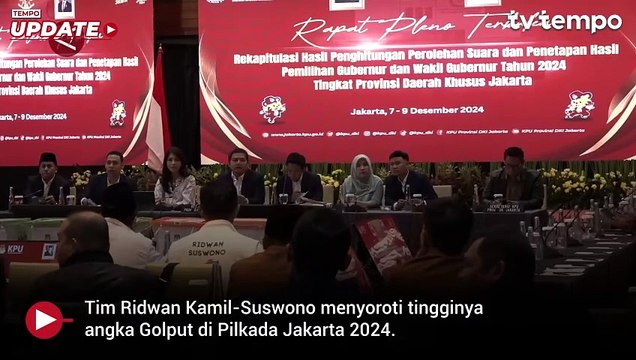 Kubu Ridwan Kamil-Suswono Soroti Angka Golput yang Tinggi di Pilkada Jakarta