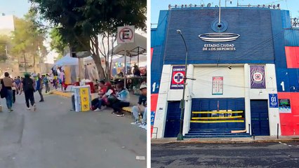 Cruz Azul vs América: Aficionados comienzan a llegar al Estadio Ciudad de los Deportes horas antes del partido