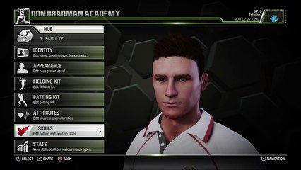 Creating A Player (Don Bradman Cricket)