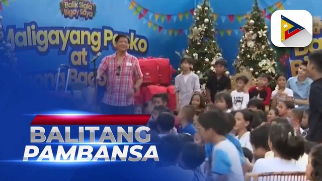 Nasa 2,000 bata, nakatanggap ng regalo sa Balik Sigla, Bigay Saya gift-giving activity sa Malacañang