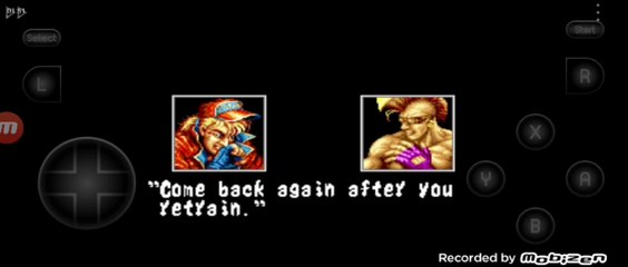 Fatal Fury Terry Bogard vs Duck King Terry Bogard é derrotado por Duck King