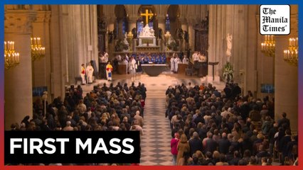 Notre Dame Cathedral holds its first mass after reopening