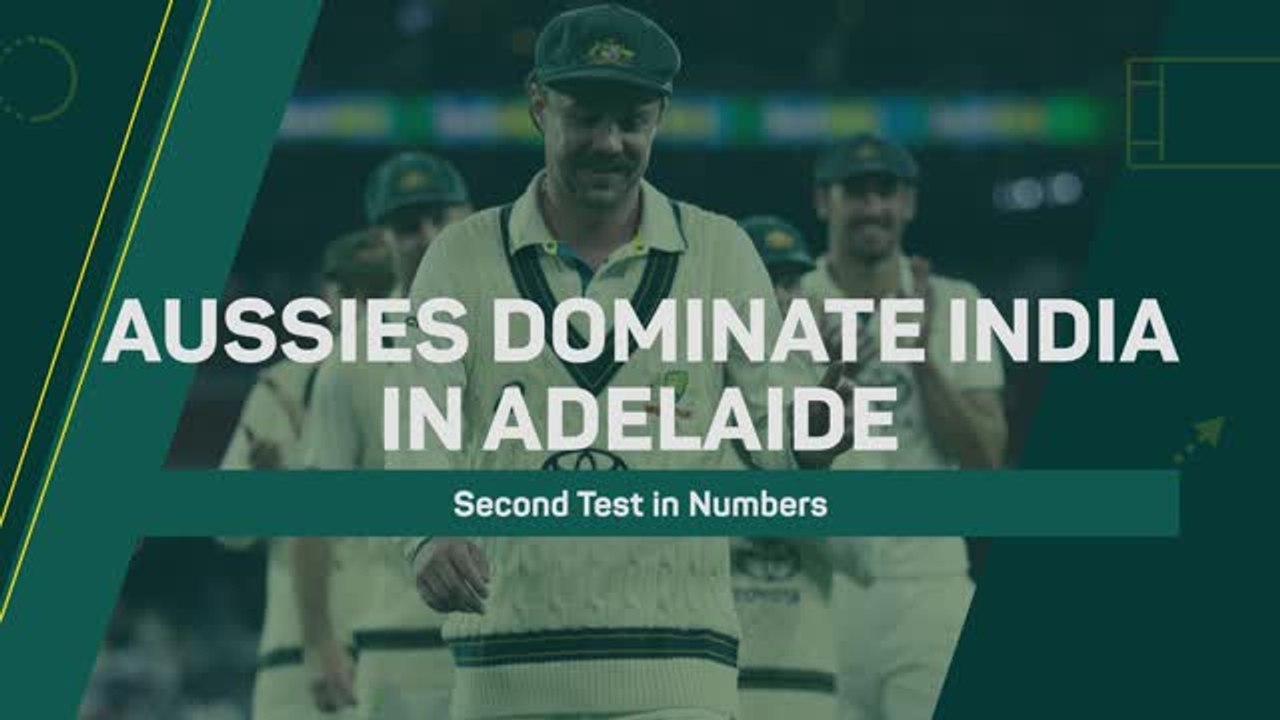 Aussies Dominate India in Adelaide - The Second Test in Numbers
