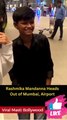 Rashmika Mandanna at the airport, posing with a little fan Viral Masti Bollywood