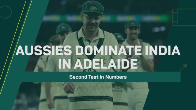 Aussies Dominate India in Adelaide - The Second Test in Numbers