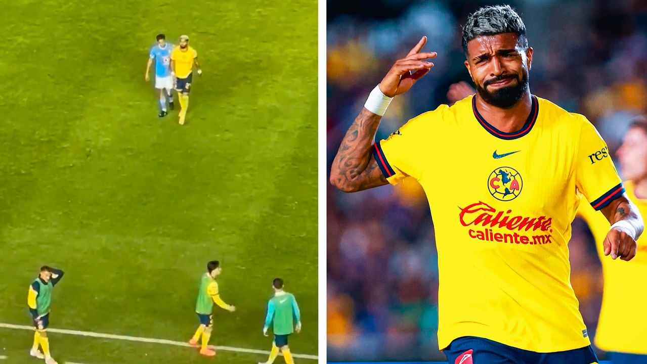 Rodrigo Aguirre sale expulsado del Cruz Azul vs. América y se perdería el primer partido ante Rayados