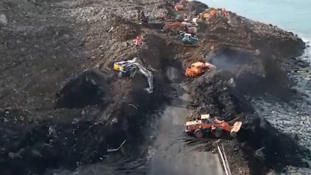 Karadeniz Sahil Yolu tek şeritten ulaşıma açıldı