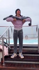 When it is freezing out and you want to take a hot tub