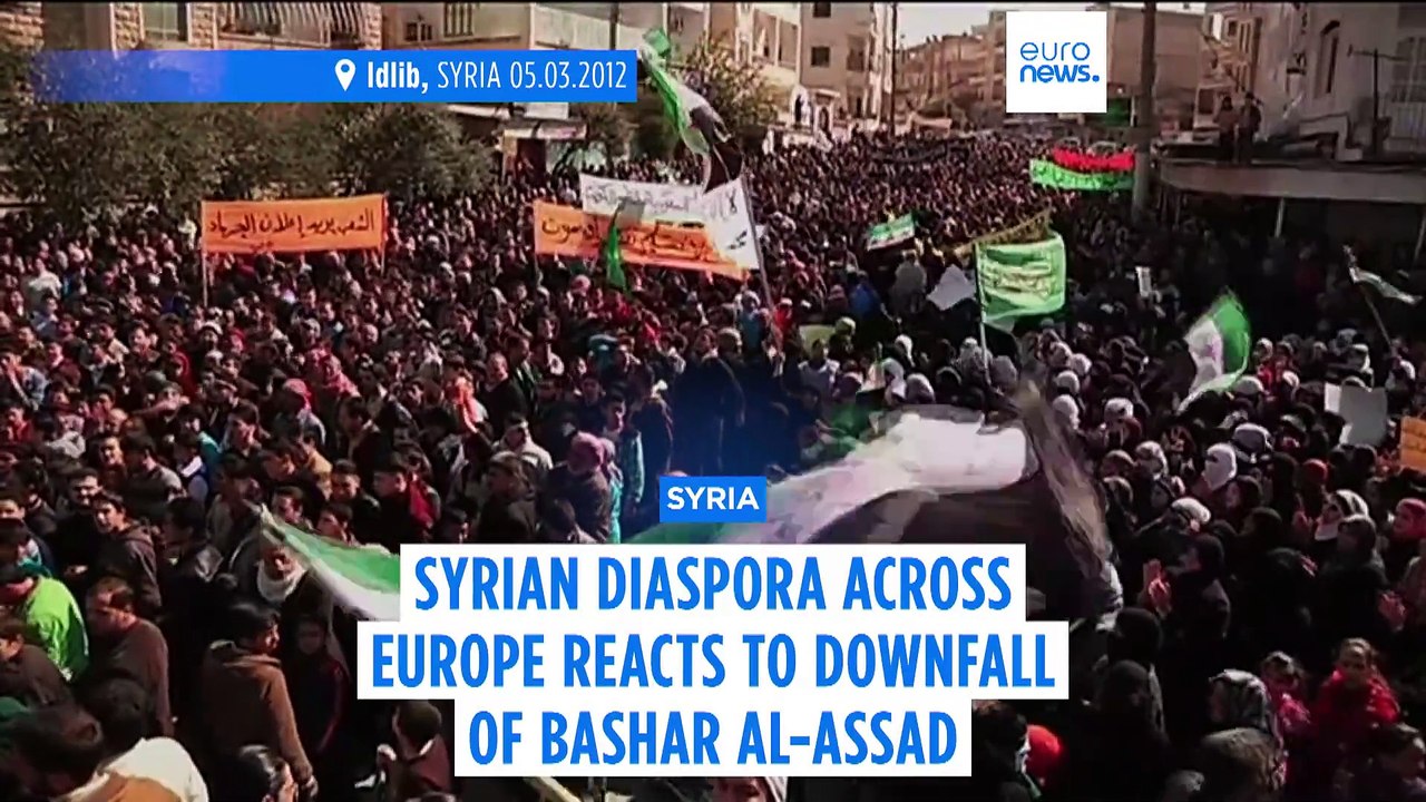 'I'm just happy': Syrian diaspora across Europe reacts to Bashar al-Assad's downfall