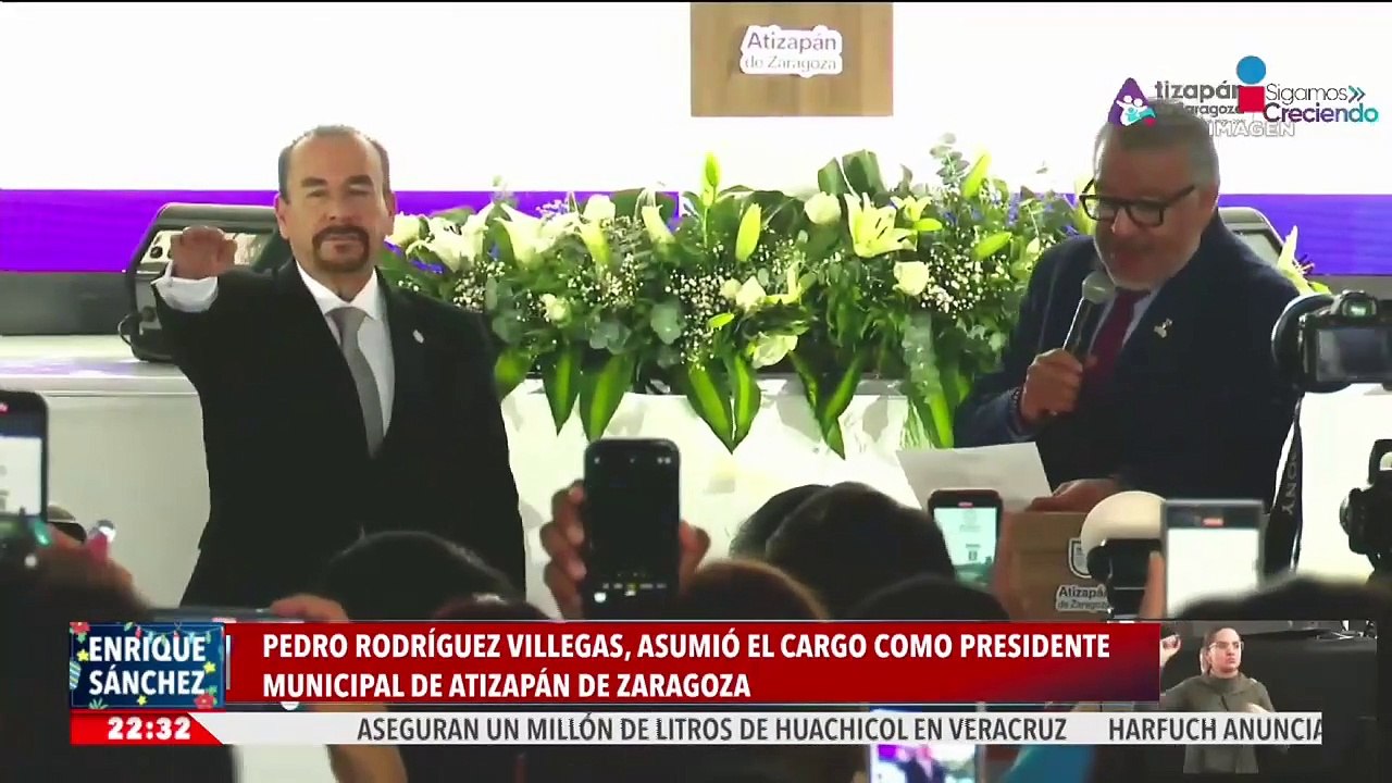 Pedro Rodríguez Villegas asume el cargo como presidente municipal de Atizapán de Zaragoza