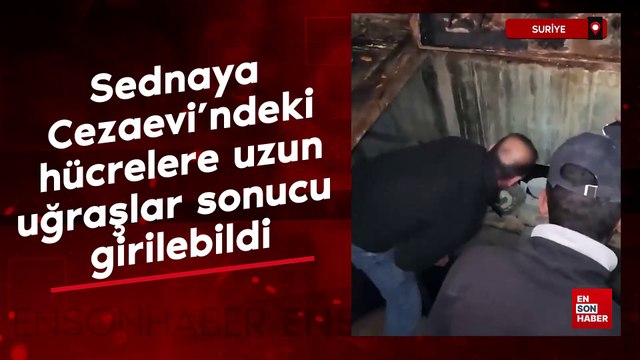Esad rejiminin işkenceleriyle bilinen hapishanede mahkumlar yeraltından çıkarıldı