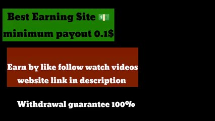 BEST EARNING SITE - min payout 0.1$