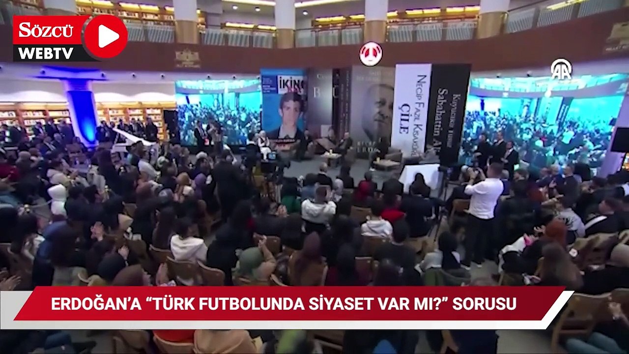 Erdoğan'a "futbolda siyaset var mı?" sorusu
