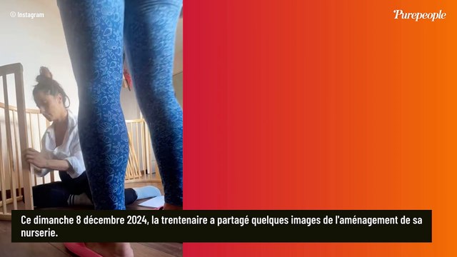 Berceau et table à langer d'une marque très tendance, déco épurée… Denitsa Ikonomova ouvre les portes de la chambre de son bébé